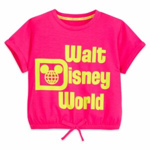 Walt Disney World Neon Cropped Top for Girls