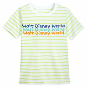 Walt Disney World Neon Striped T-Shirt for Kids