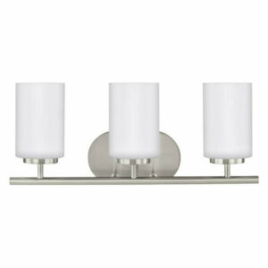 Wanwards Lane - 100W Three Light Bath Vanity Brushed Nickel Finish w/