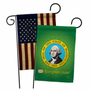 Washington Americana States Garden Flags Pack