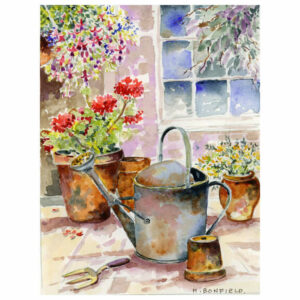 Watering Can Flowers Flag Garden Size BMBO0303GF