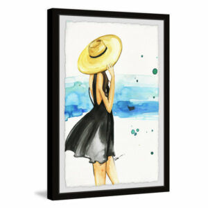 "We Need Vitamin Sea" Framed Painting Print, 8"x12"