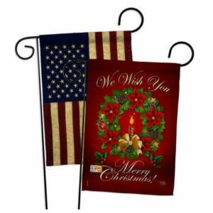 We Wish You Winter Christmas Garden Flags Pack