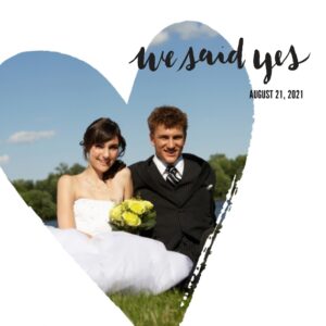 Wedding 11x14 Poster, Home Décor -We Said Yes