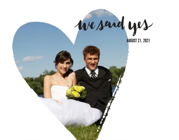 Wedding 11x14 Poster, Home Décor -We Said Yes