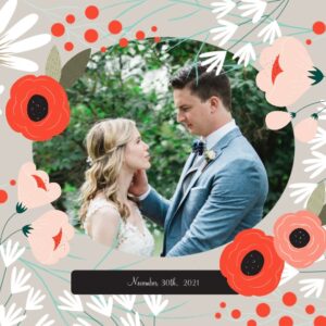 Wedding 11x14 Poster, Home Décor -Wedding Bouquet