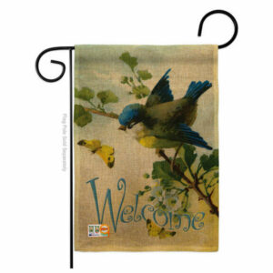 Welcome Birds Garden Friends Birds Garden Flag