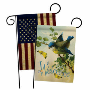 Welcome Birds Garden Friends Birds Garden Flags Pack