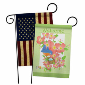 Welcome Blue Bird Inspirational Sweet Home Garden Flags Pack