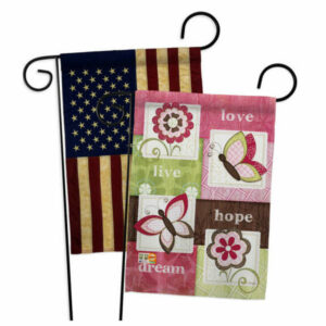 Welcome Butterfly Floral Inspirational Sweet Home Garden Flags Pack