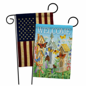 Welcome Butterfly Houses Inspirational Sweet Home Garden Flags Pack