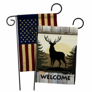 Welcome Deer Nature Wildlife Garden Flags Pack