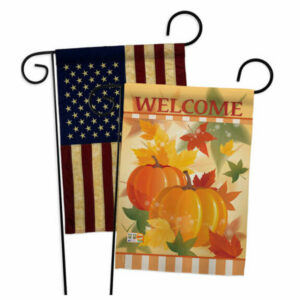 Welcome Fall Pumpkins Fall Harvest & Autumn Garden Flags Pack