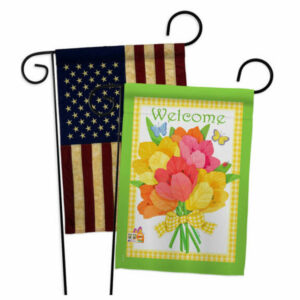 Welcome Flower Bouquet Inspirational Sweet Home Garden Flags Pack