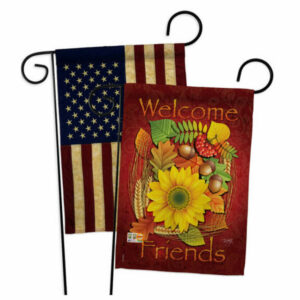 Welcome Friends Fall Fall Harvest & Autumn Garden Flags Pack