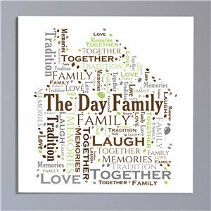 Welcome Home Word-Art Canvas