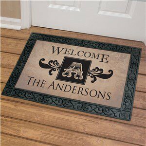 Welcome Monogram Doormat