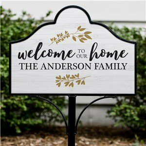 Welcome to our Home Personalized Magnetic Sign Set