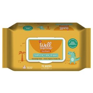 Well Beginnings Natural Care Baby Wipes Fragrance Free - 72.0 ea