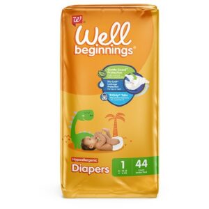 Well Beginnings Premium Diapers Size 1 - 44.0 ea