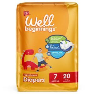 Well Beginnings Premium Diapers Size 7 Size 7 - 20.0 ea