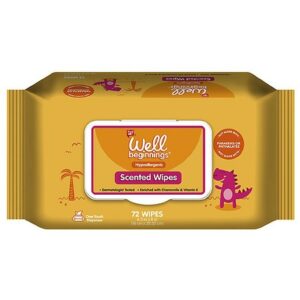 Well Beginnings Scented Baby Wipes - 72.0 ea