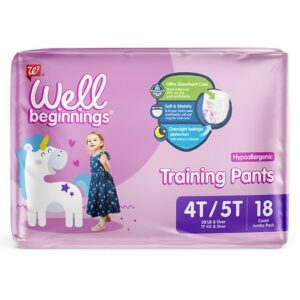 Well Beginnings Training Pants for Girls - 18.0 ea