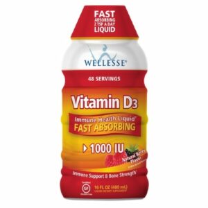 Wellesse Vitamin D3 1000 IU, Liquid Natural Berry - 16.0 fl oz