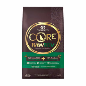 Wellness CORE RawRev Natural Grain Free Wild Game Duck, Wild Boar & Rabbit with Freeze Dried Lamb Dry Dog Food, 18 lbs.