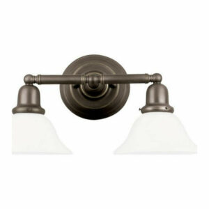 Westmorland View - Two Light Bath Vanity Heirloom Bronze Finish w/ Sa