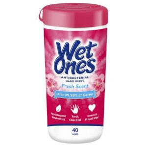 Wet Ones Antibacterial Hand Wipes Fresh - 40.0 ea