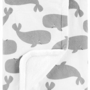 Whale Fuzzy Plush Blanket
