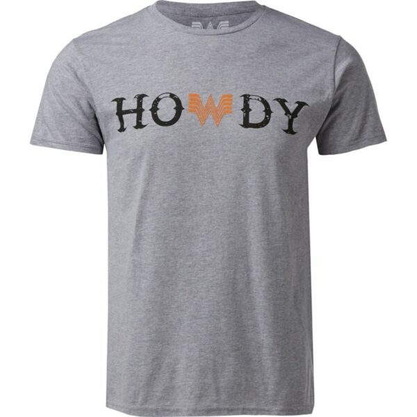 Whataburger Men's Howdy T-Shirt Gray Light, 2X-Large - Men's Outdoor Graphic Tees at Academy Sports