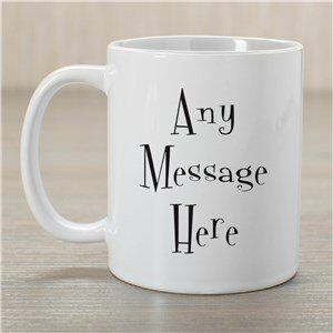 Whimsical Personalized Message Mug
