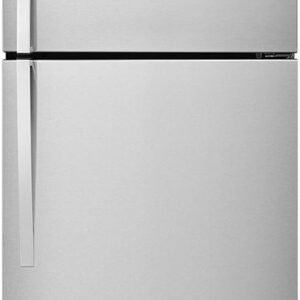 Whirlpool 30" Monochromatic Stainless Steel Top-Freezer Refrigerator