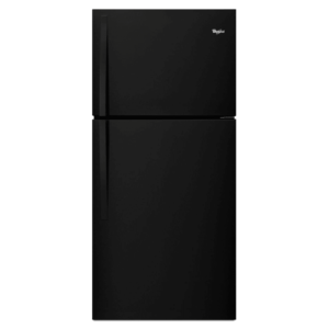 Whirlpool WRT549SZD 30 Inch Wide 19.2 Cu. Ft. Top Freezer Refrigerator with LED Interior Lighting Black Refrigeration Appliances Full Size