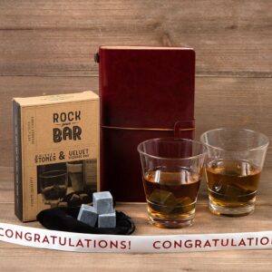 Whiskey on the Rocks Congratulations Gift Set by GiftBasket.com