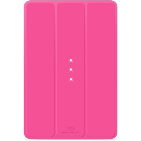 White Diamonds - Crystal Booklet Case for Apple iPad Air (Pink)