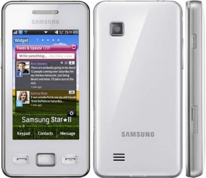 White - Samsung STAR II GT-S5260 Cell Phone, 3.2 MP Camera, WIFI, Touchscreen, QUADBAND GSM World Phone - Unlocked