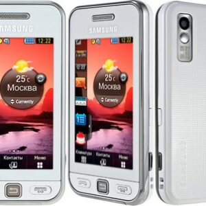 White - Samsung Star GT-S5230 Cell Phone, Touchscreen, Bluetooth, 3.2 MP Camera, Quad-Band, GSM World Phone - Unlocked