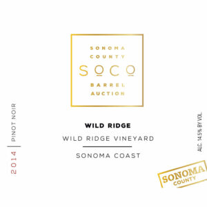 Wild Ridge 2014 Wild Ridge Vineyard Pinot Noir (Sonoma Barrel Auction) - Red Wine