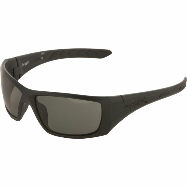 Wiley X Nash Sunglasses Matte Black/Nash Pol Gray - Case Sunglasses at Academy Sports