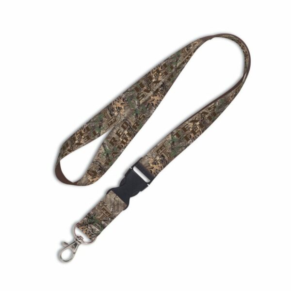 WinCraft Texas Tech University 1" Camo Lanyard with Detachable Buckle Green Dark/Brown - NCAA Novelty at Academy Sports