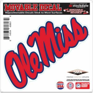 WinCraft University of Mississippi 6 in x 6 in All Surface Decal - NCAA Novelty at Academy Sports