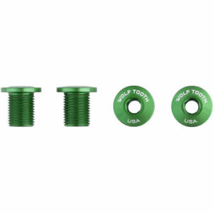 Wolf Tooth Bolts for M8 Threaded Chainring - Green