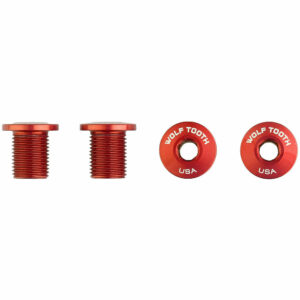 Wolf Tooth Bolts for M8 Threaded Chainring - Red