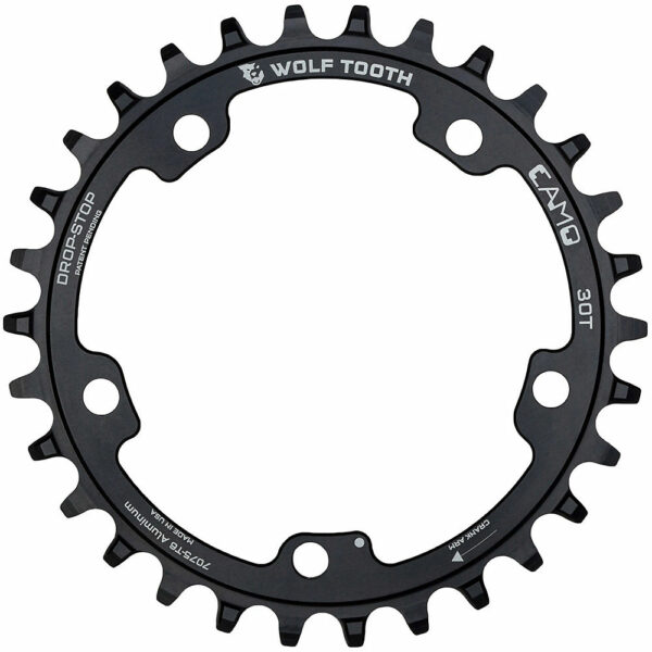 Wolf Tooth Camo Aluminium 12 Speed Chainring - 30t - Black