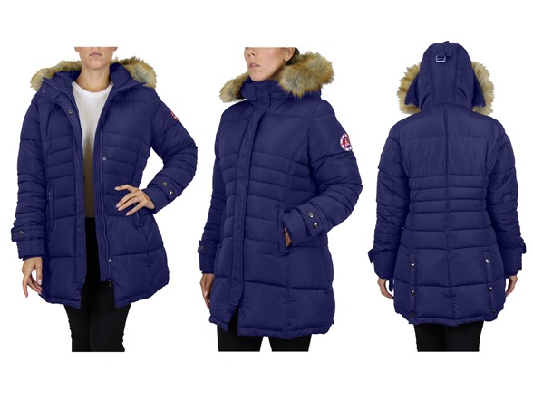 Womens Heavyweight Quilted Bubble Jacket