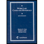 Worklaw : Cases and Materials - 2007 Supplement