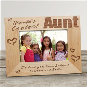 World's Coolest Personalized Aunt Wood Picture Frame